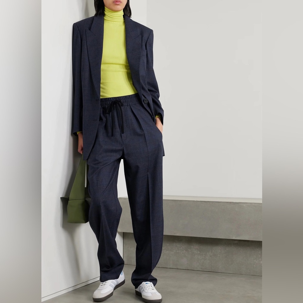 MARANT ÉTOILE Priska high-waisted pants, navy, FR 42